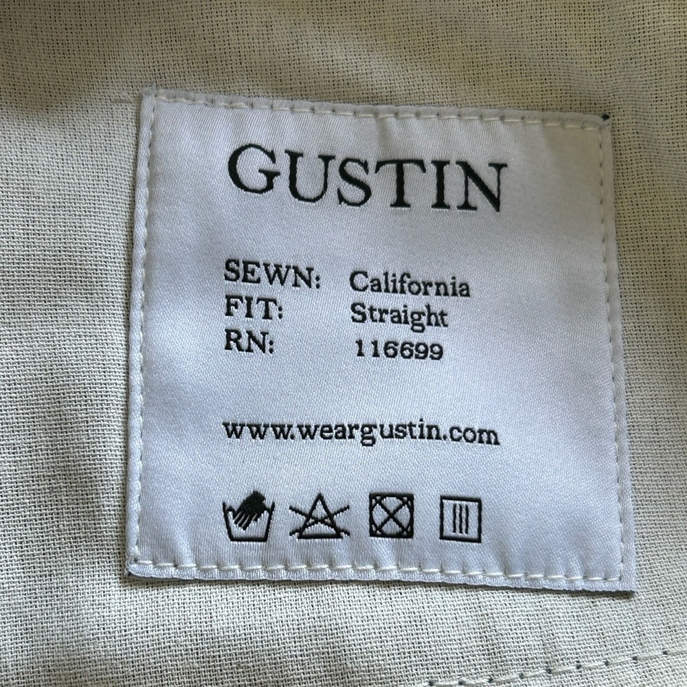 Gustin Corduroy Pants Jeans Men's 30 Button Fly Straight Made in USA #198 Light - Picture 2 of 11